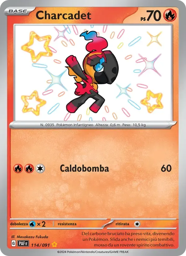 Charcadet — Destino di Paldea 114 Italian Pokémon card