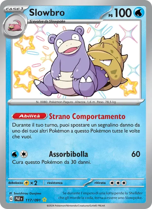 Slowbro — Destino di Paldea 117 Italian Pokémon card