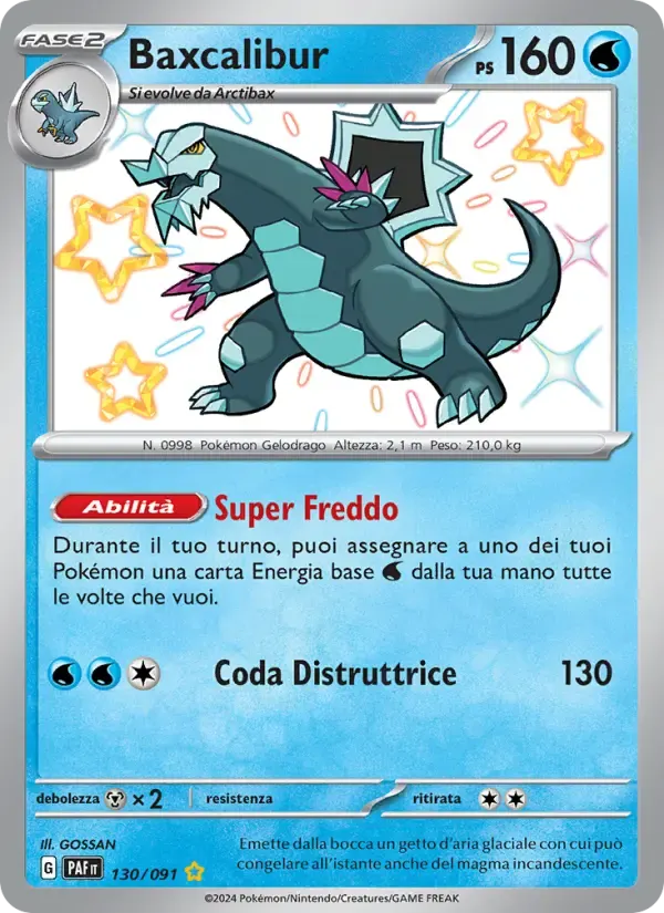 Baxcalibur — Destino di Paldea 130 Italian Pokémon card