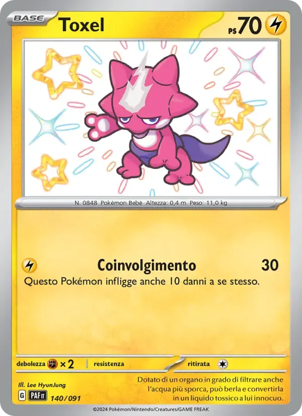 Toxel — Destino di Paldea 140 Italian Pokémon card