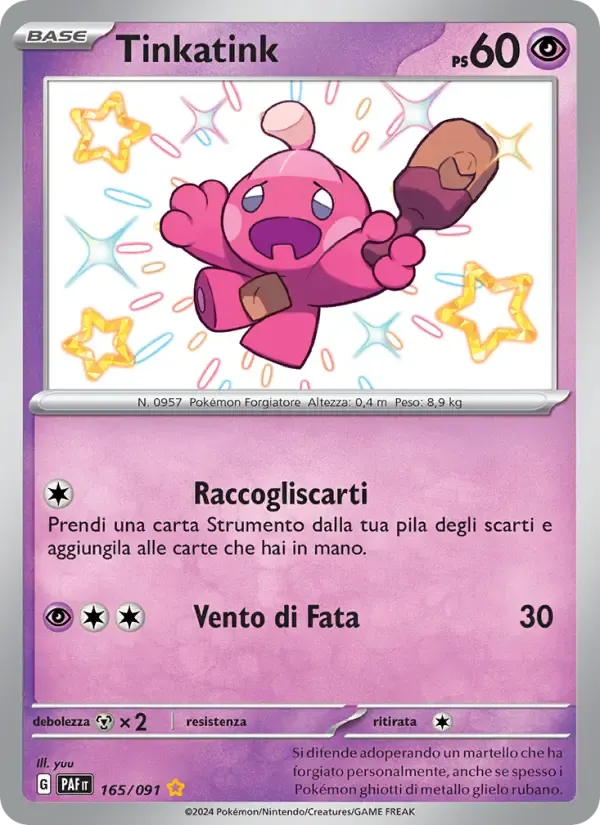Tinkatink — Destino di Paldea 165 Italian Pokémon card