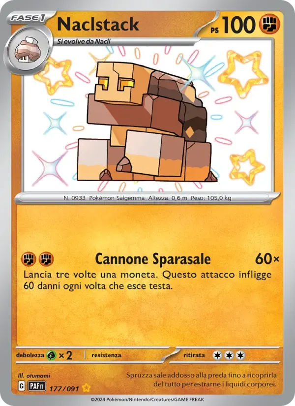 Naclstack — Destino di Paldea 177 Italian Pokémon card