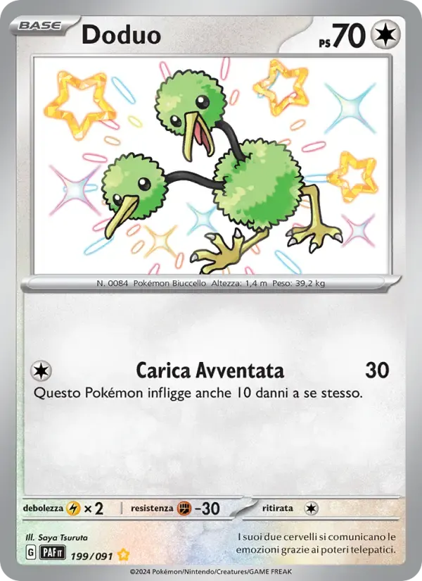 Doduo — Destino di Paldea 199 Italian Pokémon card