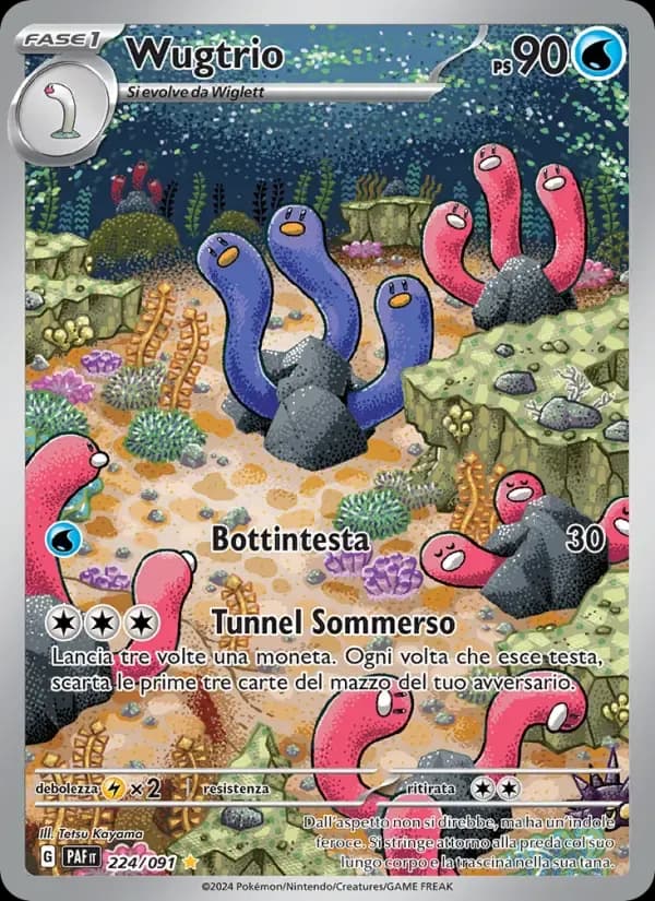 Wugtrio — Destino di Paldea 224 Italian Pokémon card
