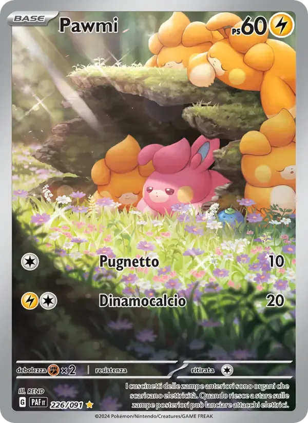 Pawmi — Destino di Paldea 226 Italian Pokémon card
