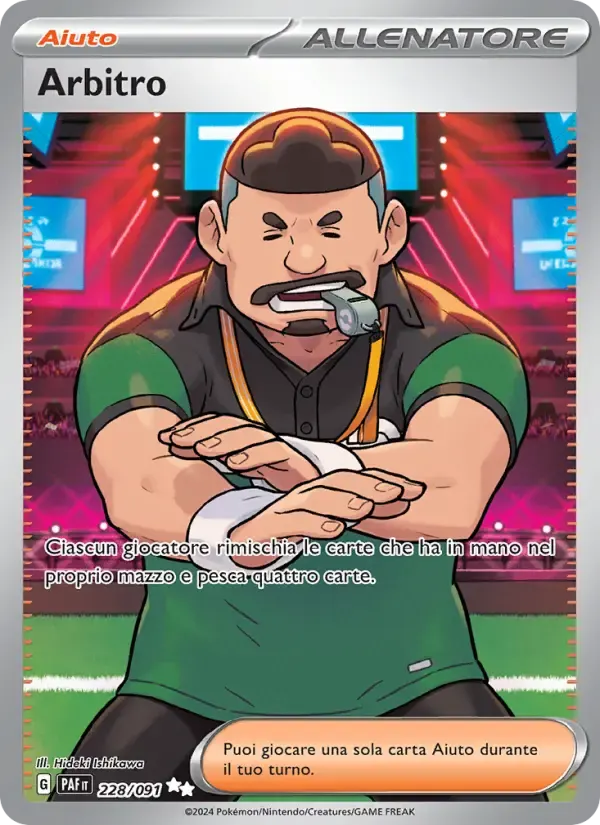 Arbitro — Destino di Paldea 228 Italian Pokémon card