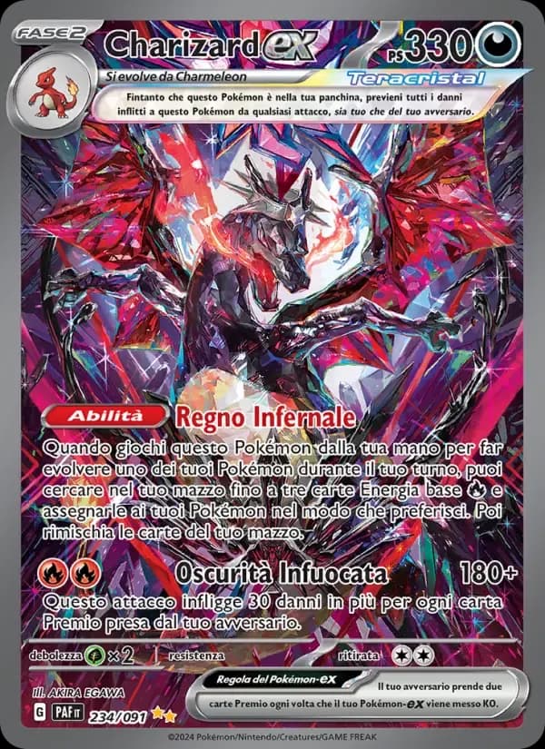 Charizard-ex — Destino di Paldea 234 Italian Pokémon card