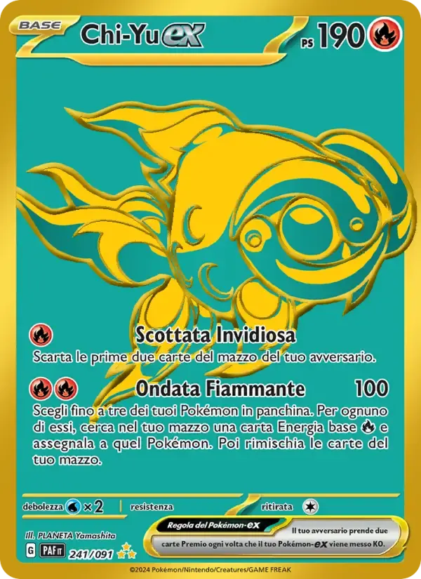 Chi-Yu-ex — Destino di Paldea 241 Italian Pokémon card