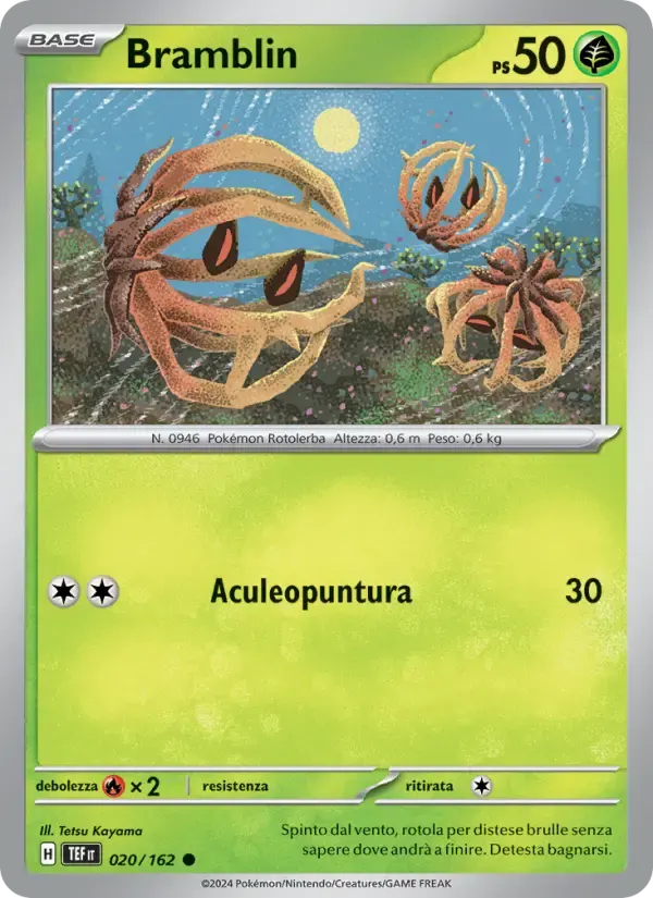 Bramblin — Cronoforze 20 Italian Pokémon card