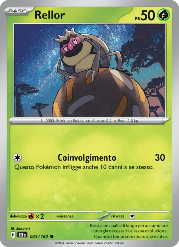 Rellor — Cronoforze 23 Italian Pokémon card