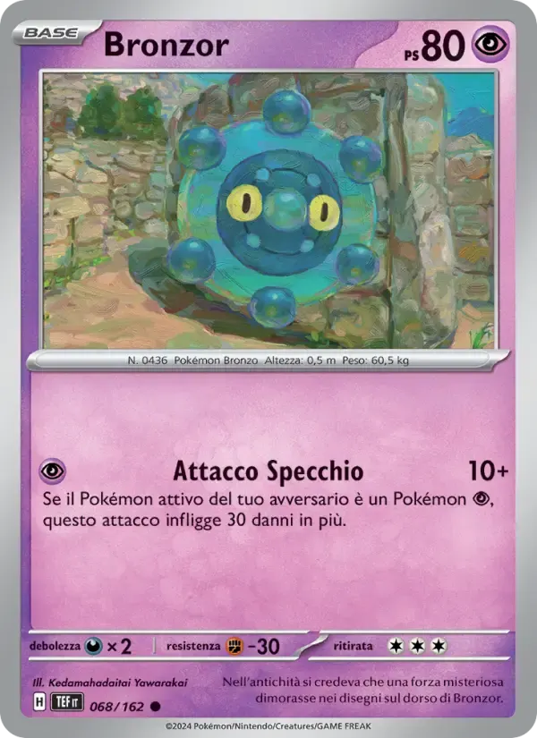 Bronzor — Cronoforze 68 Italian Pokémon card