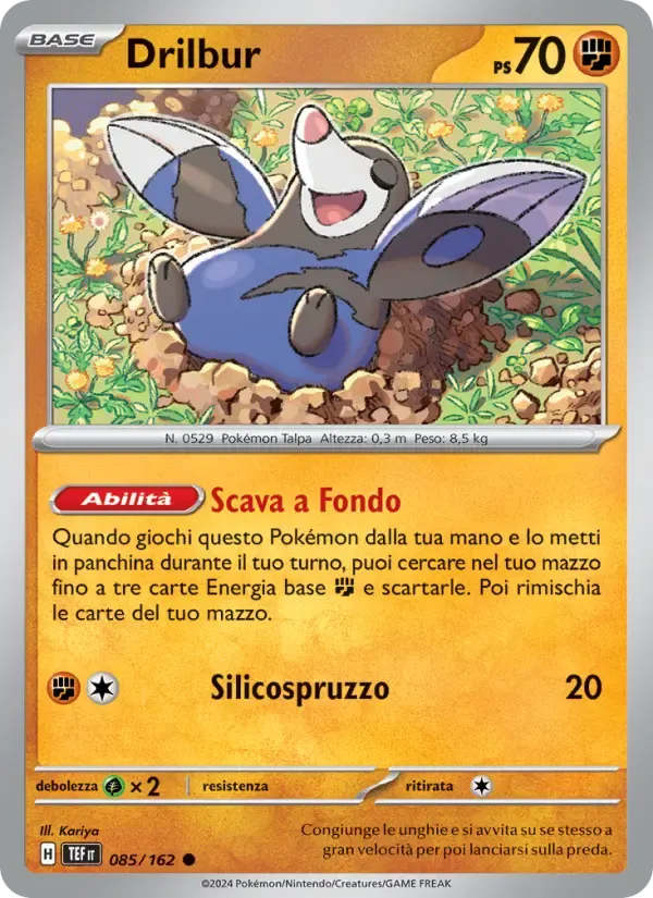 Drilbur — Cronoforze 85 Italian Pokémon card