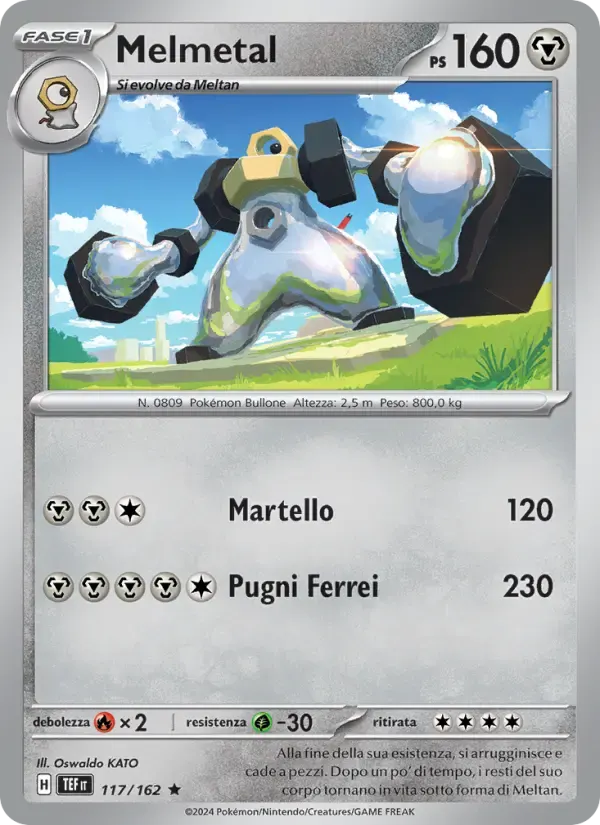 Melmetal — Cronoforze 117 Italian Pokémon card