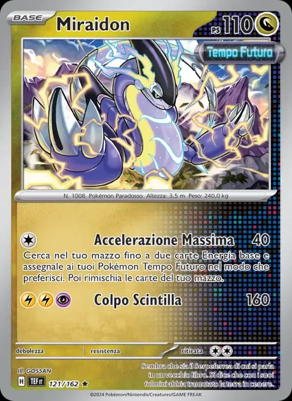 Miraidon — Cronoforze 121 Italian Pokémon card