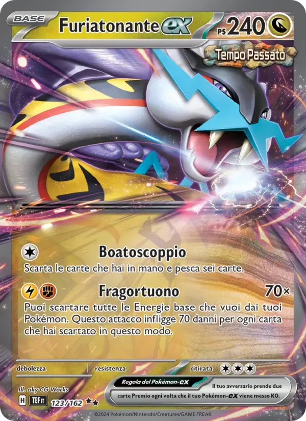 Furiatonante-ex — Cronoforze 123 Italian Pokémon card