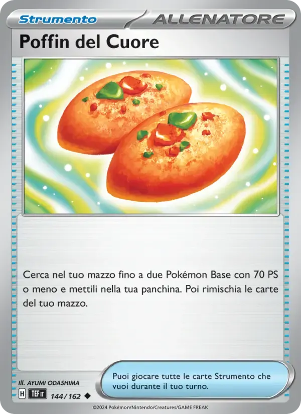 Poffin del Cuore — Cronoforze 144 Italian Pokémon card