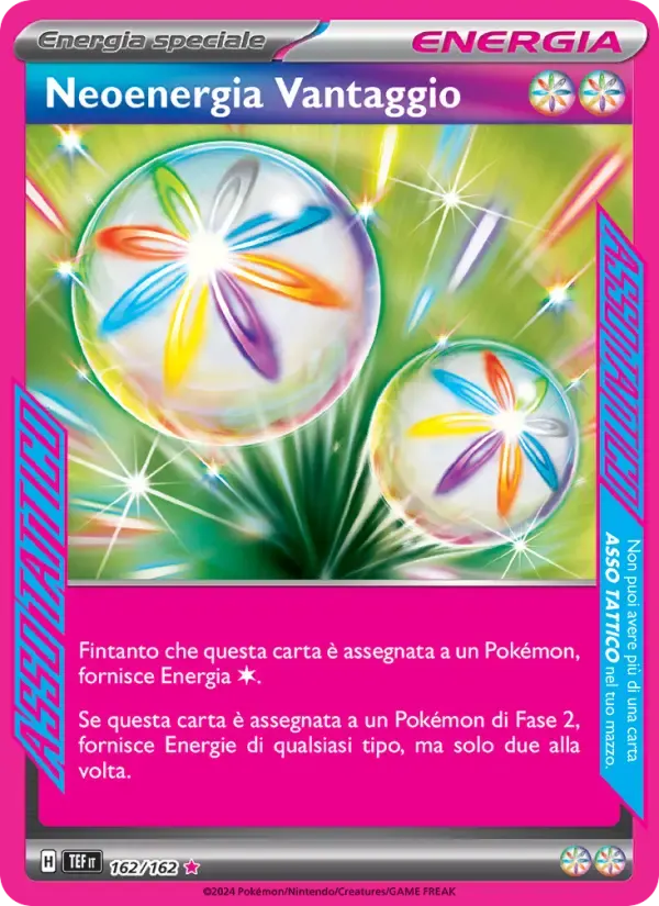 Neoenergia Vantaggio — Cronoforze 162 Italian Pokémon card