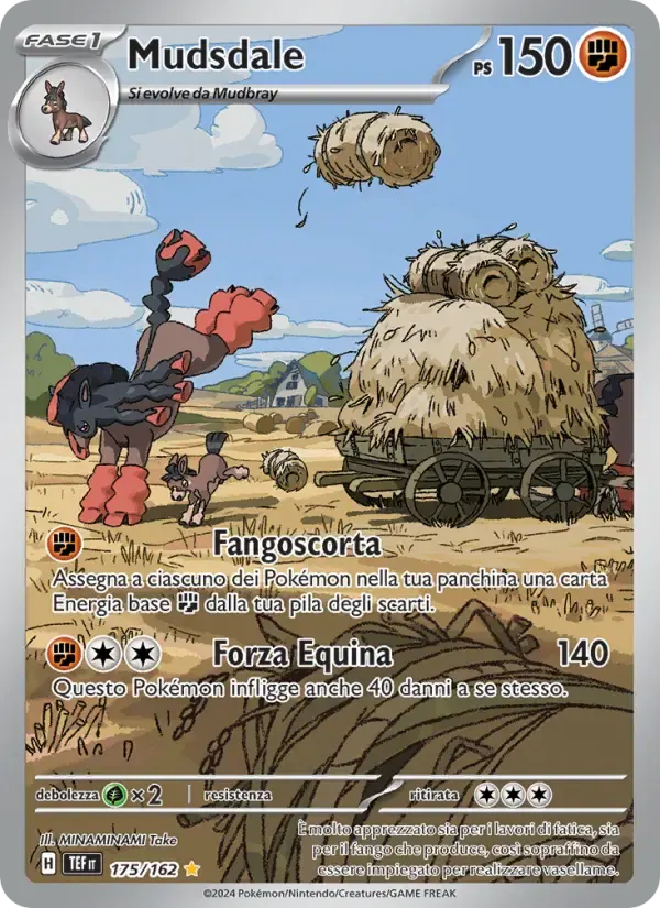 Mudsdale — Cronoforze 175 Italian Pokémon card