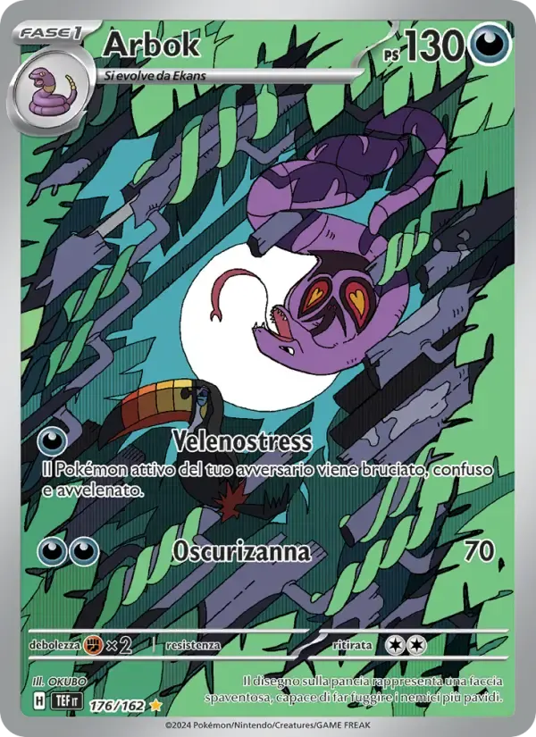 Arbok — Cronoforze 176 Italian Pokémon card