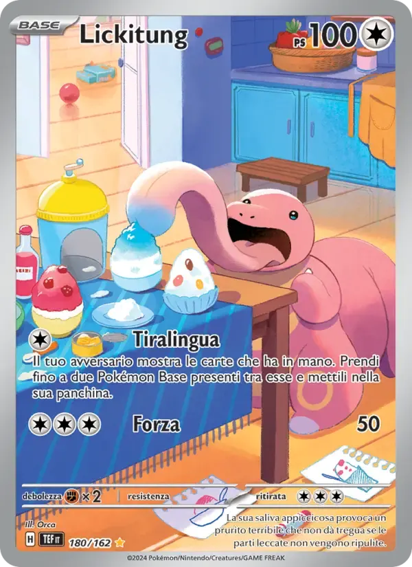 Lickitung — Cronoforze 180 Italian Pokémon card