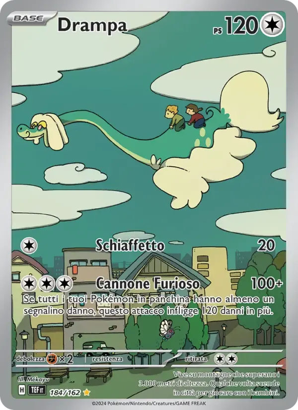 Drampa — Cronoforze 184 Italian Pokémon card