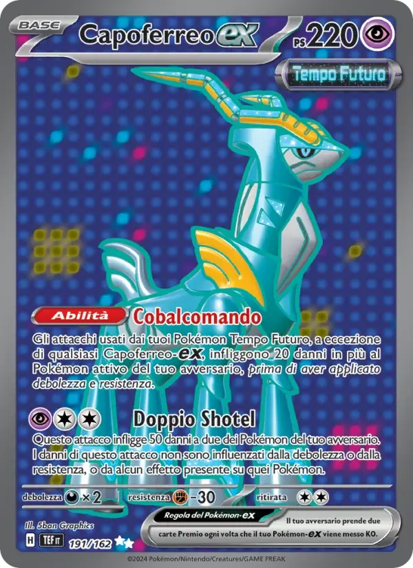 Capoferreo-ex — Cronoforze 191 Italian Pokémon card
