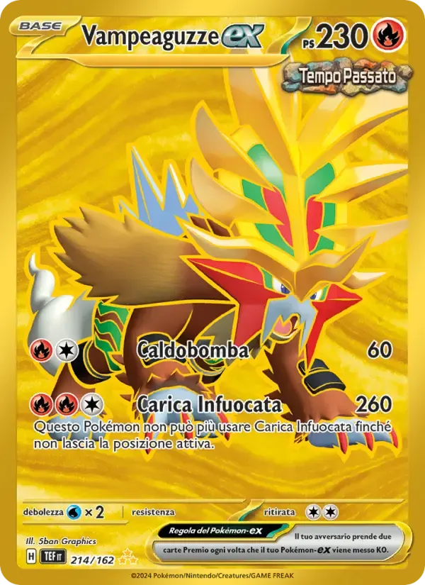 Vampeaguzze-ex — Cronoforze 214 Italian Pokémon card