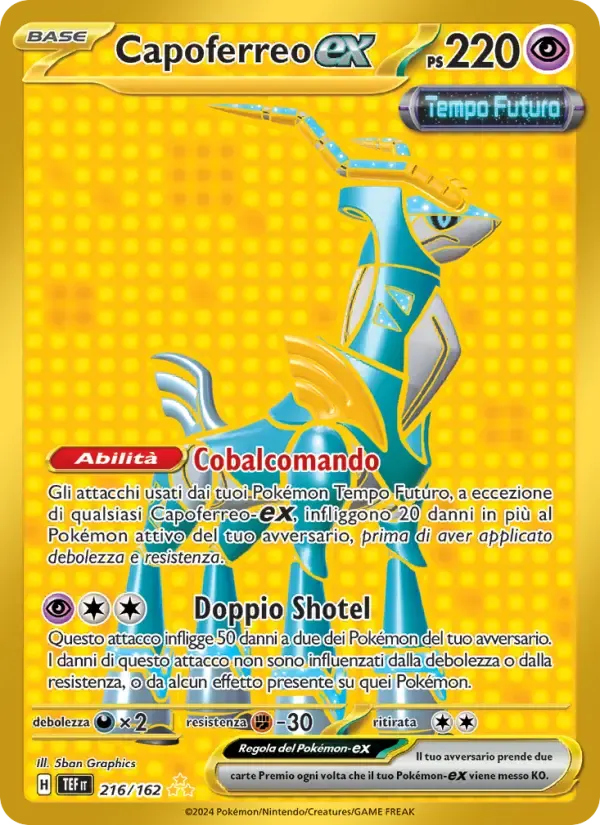 Capoferreo-ex — Cronoforze 216 Italian Pokémon card