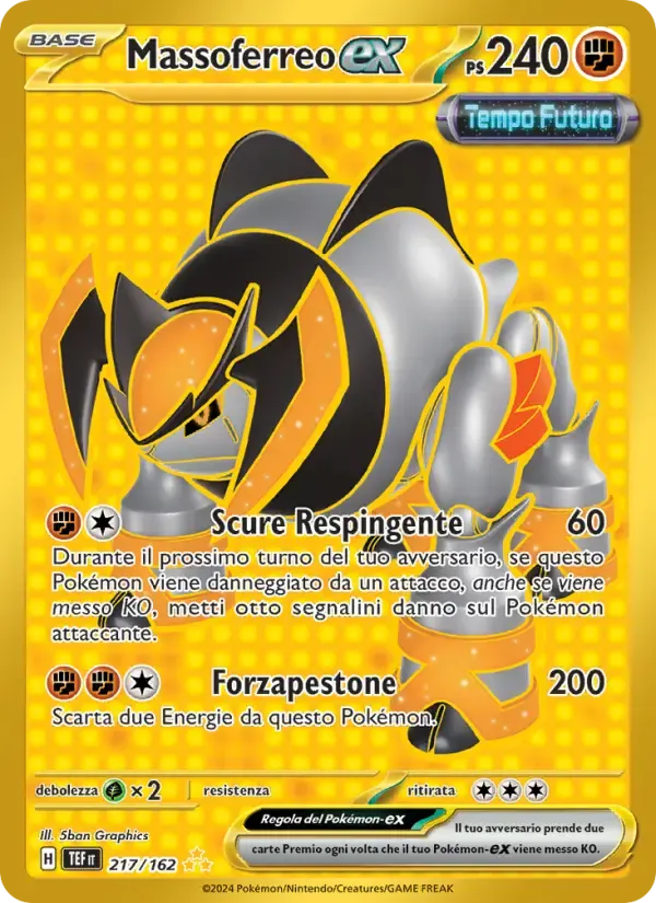 Massoferreo-ex — Cronoforze 217 Italian Pokémon card