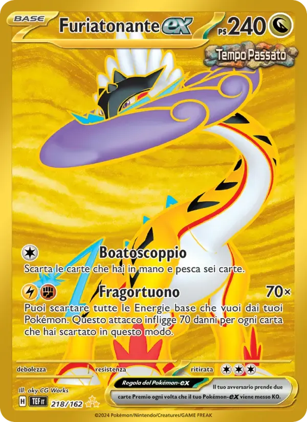 Furiatonante-ex — Cronoforze 218 Italian Pokémon card