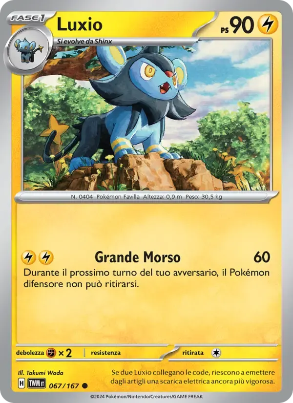 Luxio — Crepuscolo Mascherato 67 Italian Pokémon card