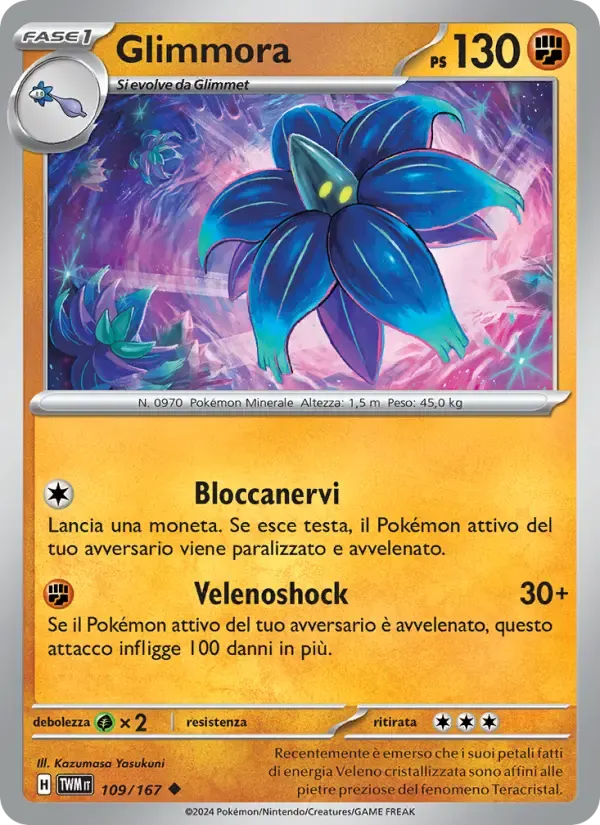 Glimmora — Crepuscolo Mascherato 109 Italian Pokémon card