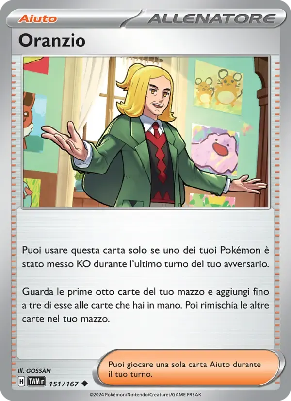 Oranzio — Crepuscolo Mascherato 151 Italian Pokémon card