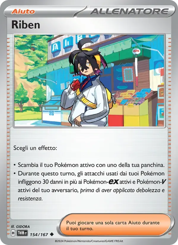 Riben — Crepuscolo Mascherato 154 Italian Pokémon card