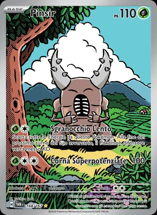 Pinsir — Crepuscolo Mascherato 168 Italian Pokémon card