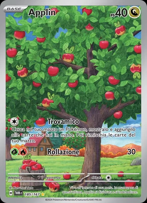 Applin — Crepuscolo Mascherato 185 Italian Pokémon card