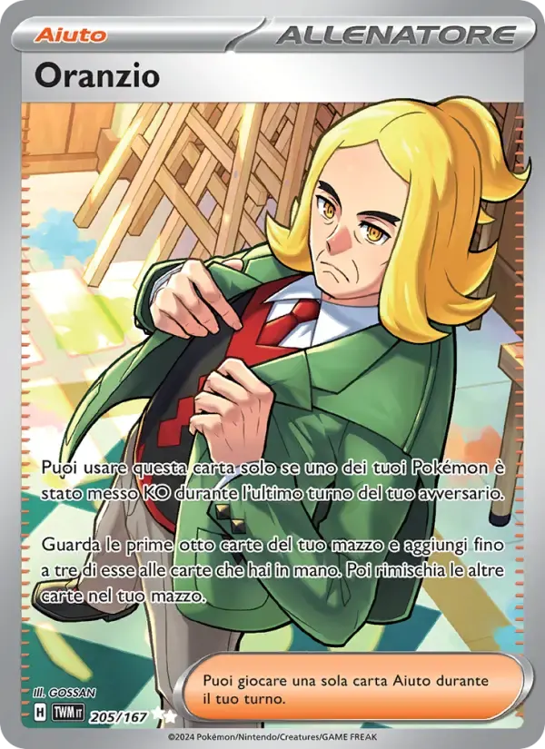 Oranzio — Crepuscolo Mascherato 205 Italian Pokémon card