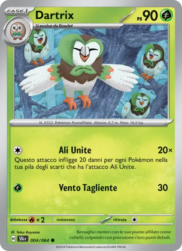 Dartrix — Segreto Fiabesco 4 Italian Pokémon card