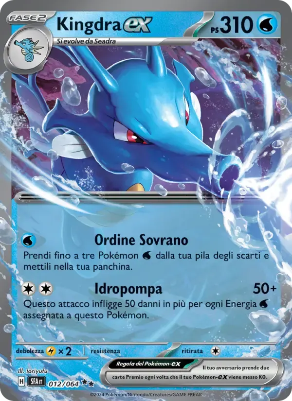 Kingdra-ex — Segreto Fiabesco 12 Italian Pokémon card