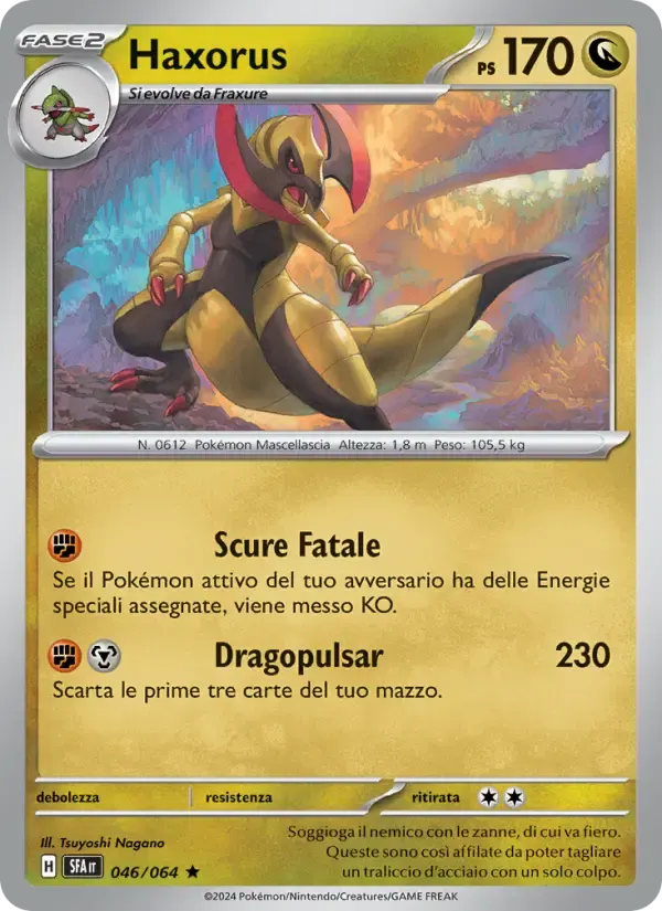 Haxorus — Segreto Fiabesco 46 Italian Pokémon card
