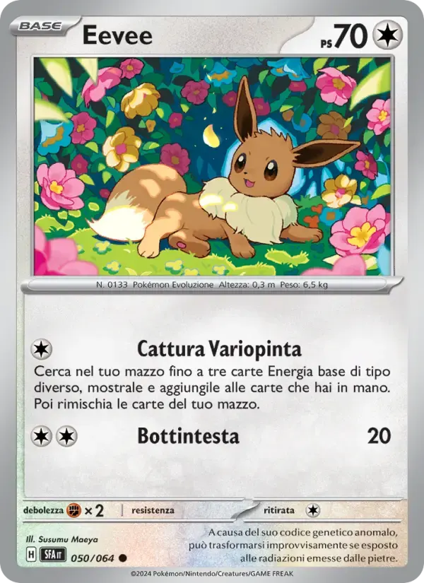 Eevee — Segreto Fiabesco 50 Italian Pokémon card