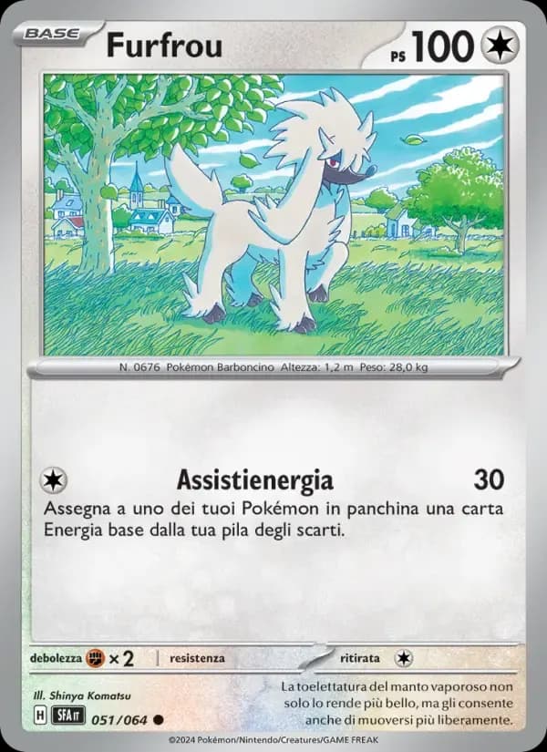Furfrou — Segreto Fiabesco 51 Italian Pokémon card