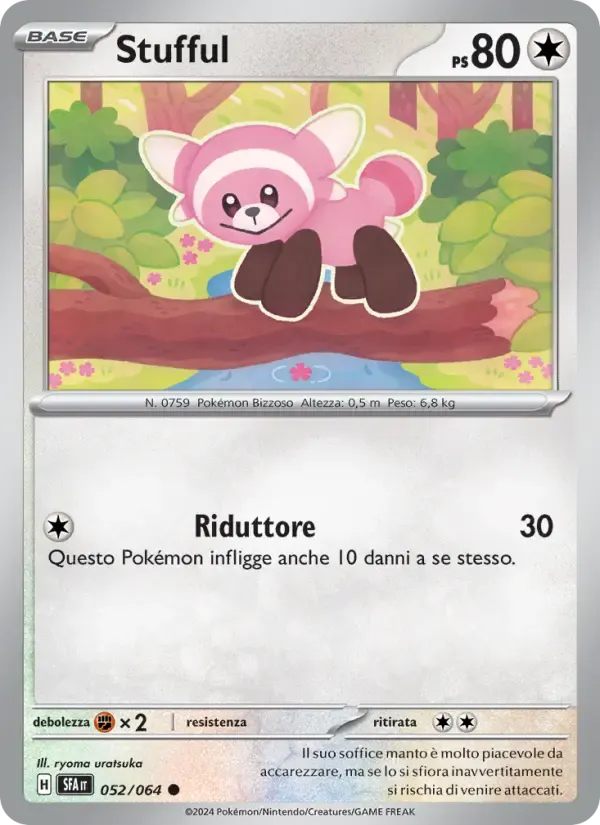 Stufful — Segreto Fiabesco 52 Italian Pokémon card