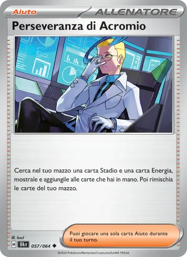 Perseveranza di Acromio — Segreto Fiabesco 57 Italian Pokémon card