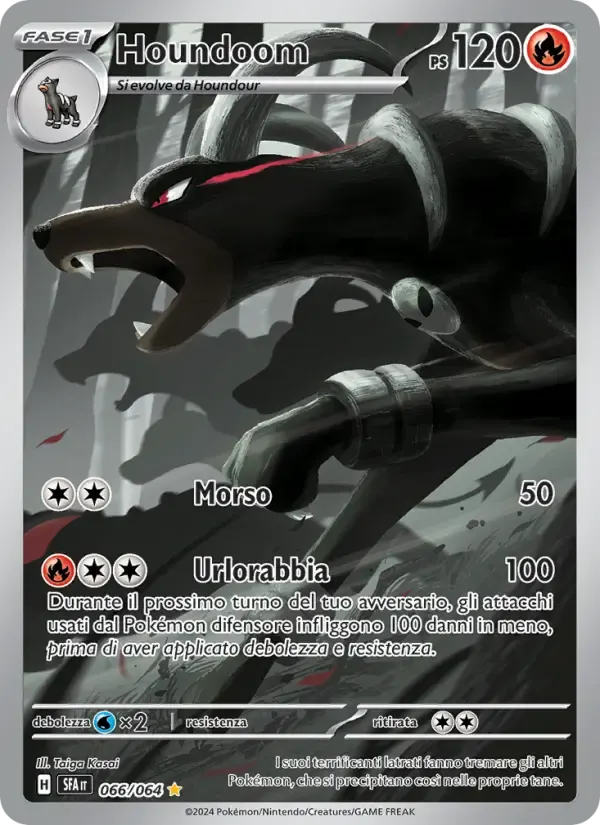 Houndoom — Segreto Fiabesco 66 Italian Pokémon card