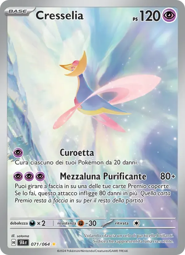 Cresselia — Segreto Fiabesco 71 Italian Pokémon card