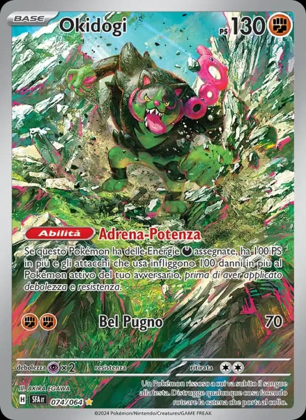 Okidogi — Segreto Fiabesco 74 Italian Pokémon card