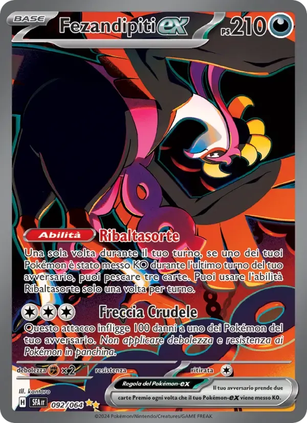 Fezandipiti-ex — Segreto Fiabesco 92 Italian Pokémon card