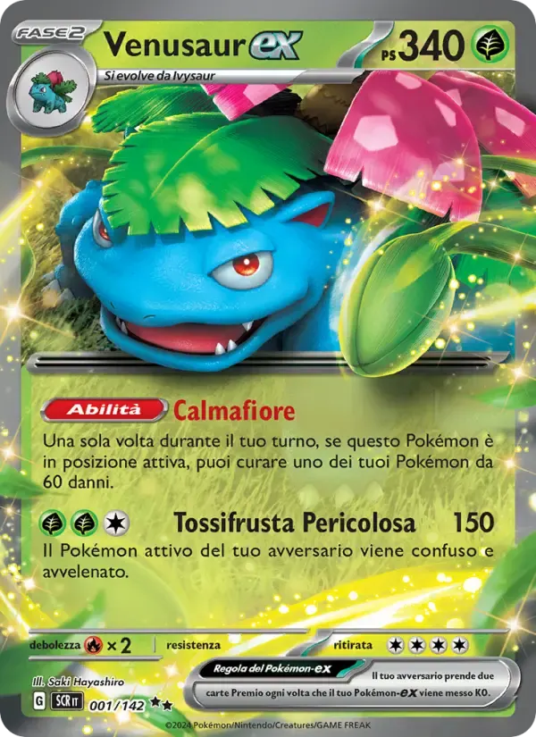 Venusaur-ex — Corona Astrale 1 Italian Pokémon card