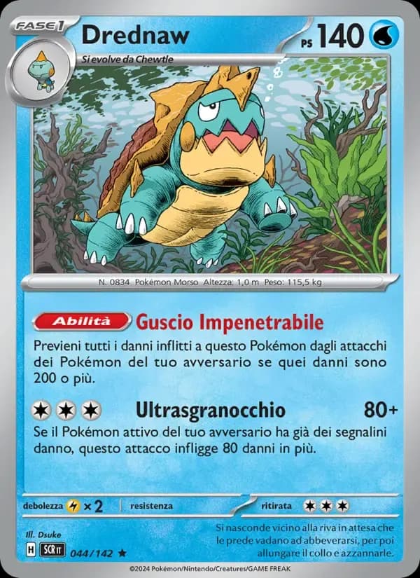 Drednaw — Corona Astrale 44 Italian Pokémon card
